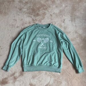 Green Tennis ‘Good Vibes' Sweatshirt